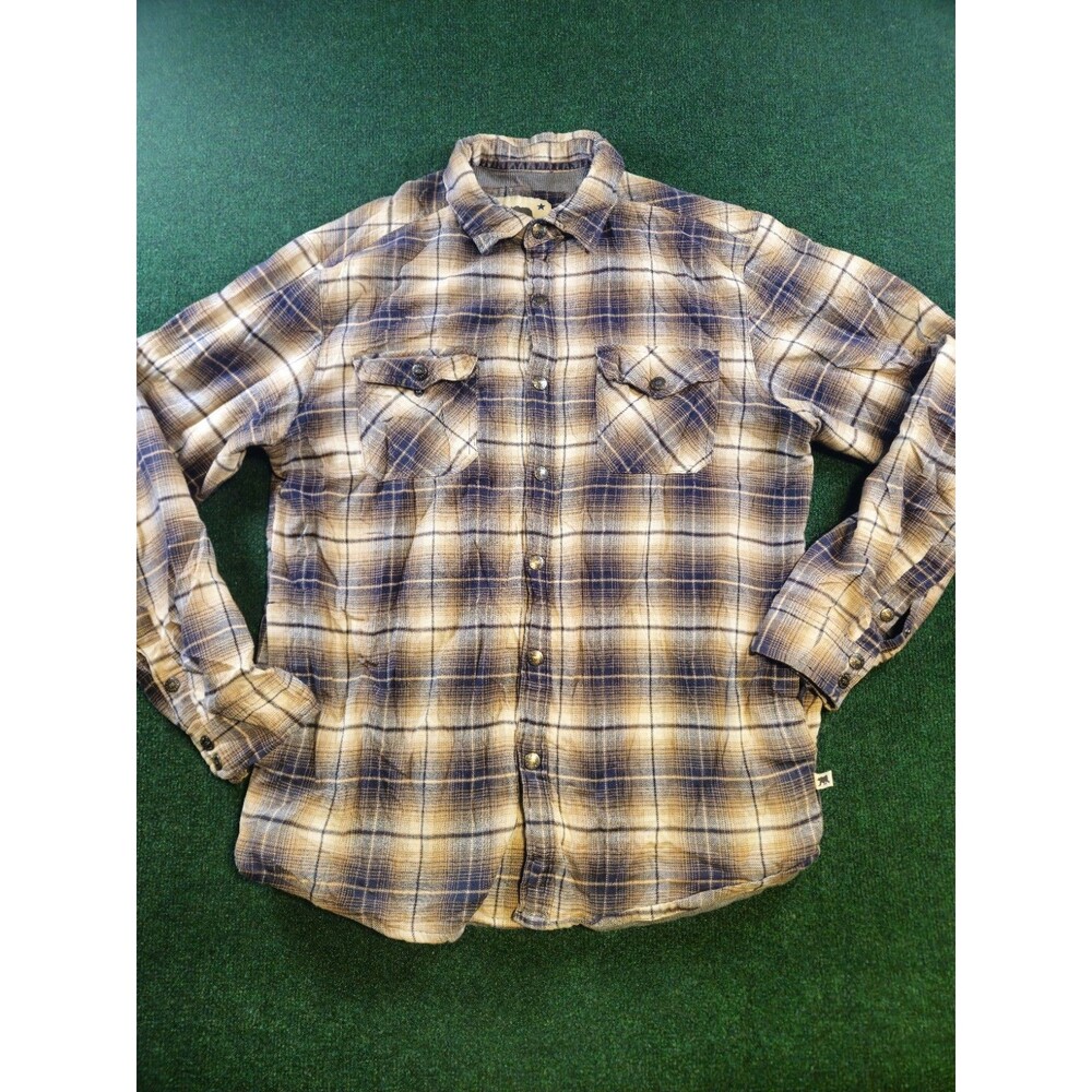 Dakota Grizzly Men's L Plaid Flannel Long Sleeve Button-Up Jacket